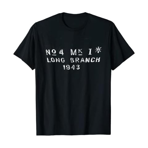 1943 Lee Enfield No.4 Mk1 Long branch Markings T Shirt T-Shirt Cover