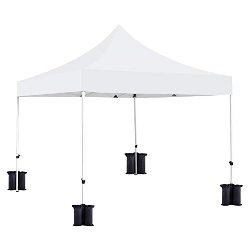 Canopy Weights Sand Bags Set of 4, Leg Weights Bags for Pop Up Canopy Patio Canopy Industrial Grade Weights Bags Trampoline Tent Canopy Weights Patio Canopy Tent Weight Bags Without Sand