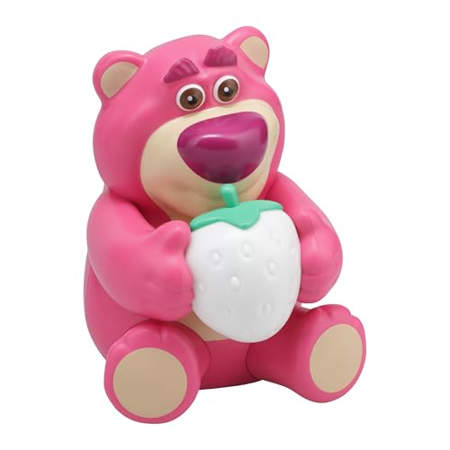 Image of Paladone Lotso Huggin' Bear GloBuddies Color Changing Strawberry Night Light – Official Disney Toy Story 3D LED Lamp – Battery Powered Gift for Fans