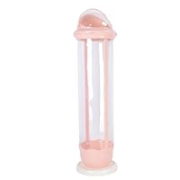 NOENNULL Stuffed Animal Storage Tube Transparent Animal Storage Bucket Vertical Plush Toy Storage Organizer with Zip Closure