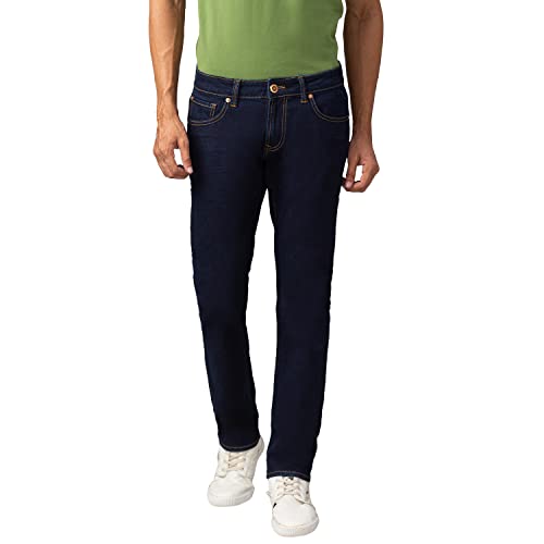 Image of Spykar Mid Tone Wash Cotton Skinny Fit Mens Jeans (S21KN-01BA-06RO-P)