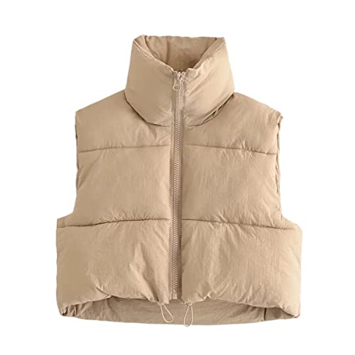 Chaqueta sin mangas beige L ideal para tus looks casuales de entretiempo