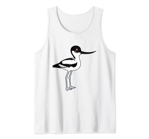 Cute Cartoon Pied Avocet Birdorable Bird Species Tank Top
