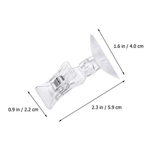 UKCOCO Suction Cups Clips- 3pcs Veggie Seaweed Aquarium Fish Tank Suction Holders Cup Clip Feed Holder Feeding Tool for Fish Tank Aquarium Accessories Tubing Clear Holders Clips Clamps - Image 2