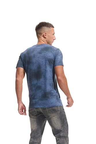 KLIEGOU Men's Graphic T-Shirt Soft Stretch Crew Neck Short Sleeve Tee for Casual Wear