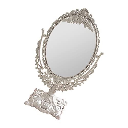 Espejo de Maquillaje Ovalado Vintage Tabletop FOMIYES