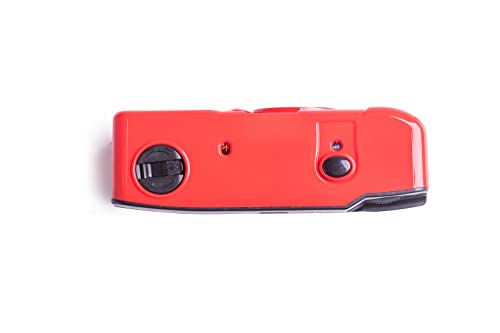 Kodak (コダック) M38 35mm フィルムカメラ - フォーカスフリー 強力な内蔵フラッシュ 使いやすい (フレイムスカーレット)