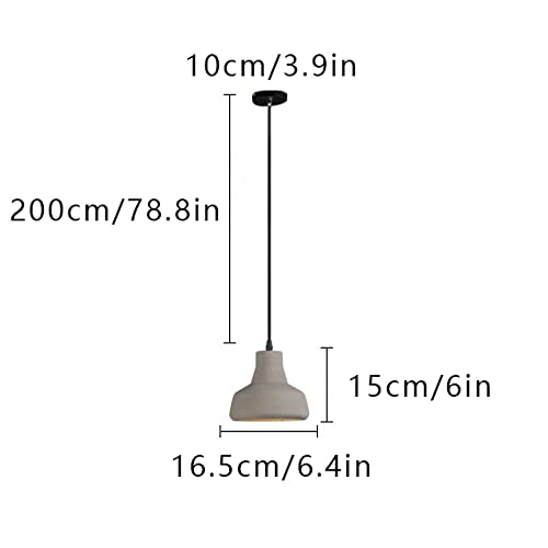 Candelabro retro de cemento para renovar techos altos en salones de hotel y cafeterías 6