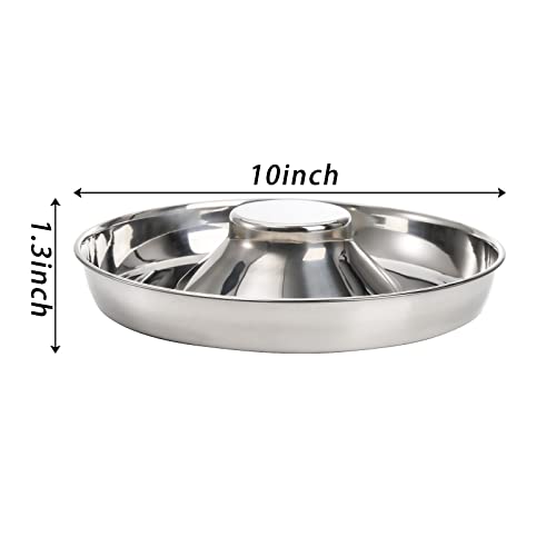 Soujoy 2 Pack Stainless Steel Puppy Bowls, Pet Slow Feeder Bowls, Non-Skid Dog Food And Water Bowl, Feeding Weaning For Small Medium Large Dogs, Cat, Pets #TOP1