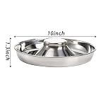 SOUJOY 2 Pack Stainless Steel Puppy Bowls, Pet Slow Feeder Bowls, Non-Skid Dog Food and Water Bowl, Feeding Weaning for Small Medium Large Dogs, Cat, Pets, Multiple Puppies - Image 2