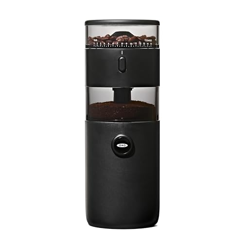 OXO Brew Compact Conical Burr Electric Coffee Bean Grinder – 50g Capacity