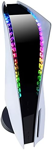 eXtremeRate RGB LED Light Strip for ps5 Console, 7 Colors 29 Effects DIY Decoration Accessories Flexible Tape Lights Strips Kit for ps5 Console with IR Remote