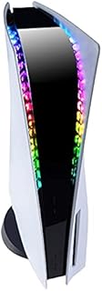 eXtremeRate RGB LED Light Strip for ps5 Console, 7 Colors 29 Effects DIY Decoration Accessories Flexible Tape Lights Strips Kit for ps5 Console with IR Remote