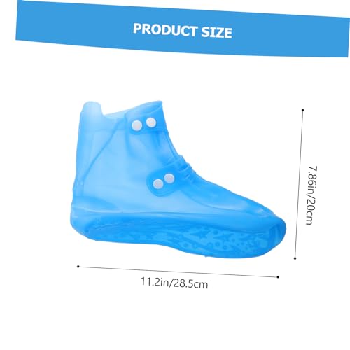 Cubrecalzados impermeables Ciieeo de PVC con suela resistente al desgaste para zapatillas miniatura 2