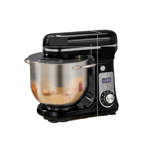 HIJYMNZPQ Batidora De Pie For Cocina, Licuadora, Motor Silencioso, Batidor Huevos Y Crema, Amasadora, 6 Velocidades, 1200 W, L, CC Hornear Sin Esfuerzo