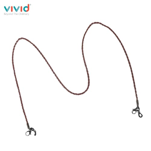 Image of Unisex Spec Holder Hook & Loop Anit Slip Eyewear Lanyard Faux Leather Chain