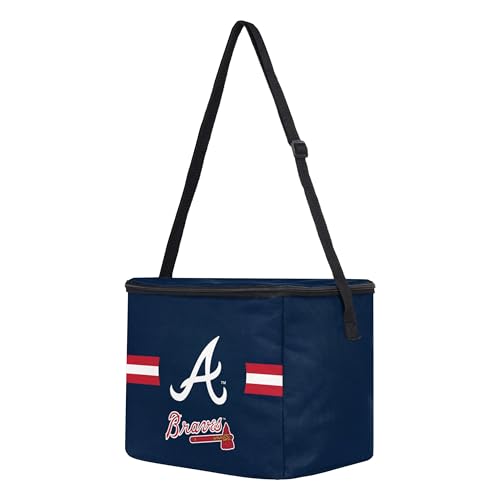 Image of FOCO MLB Officially Licensed Primary Logo Team Stripe 6 or 12 Pack Soft Insulated Game Day Baseball Lunch Tote Cooler