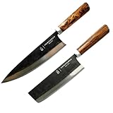 Heritedge Viet Crafts Handgefertigtes Küchenmesser - Set Nha Trang Classic