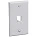 Panduit CFP1WH 1-Gang 1-Port Faceplate, White