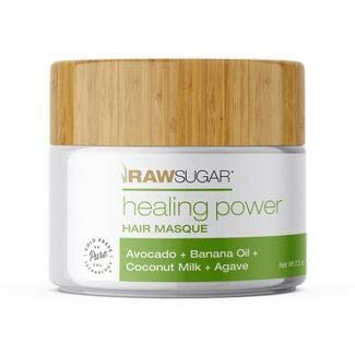 Raw Sugar Healing Power Hair Masque - 2.5 oz - Avacado + Banana Oil + Coconut Milk + Agave
