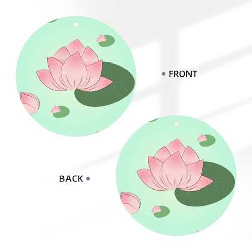 Hojas aromáticas para auto con olor a flores de loto miniatura 3