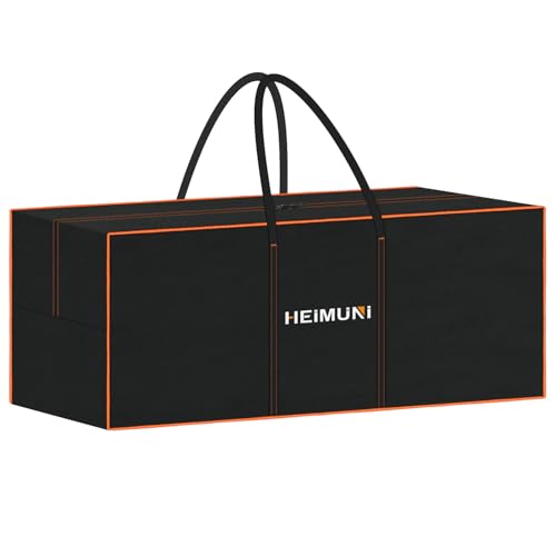 HEIMUNI Aufbewahrungstasche XXL für Gartenauflagen, Auflagentasche Gartenauflagen Auflagentasche Gartenpolster, Auflagentasche mit Tragegriff...