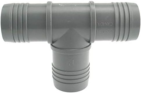 Pipe Fitting, Plastic Insert Tee, 1-1/2-In.