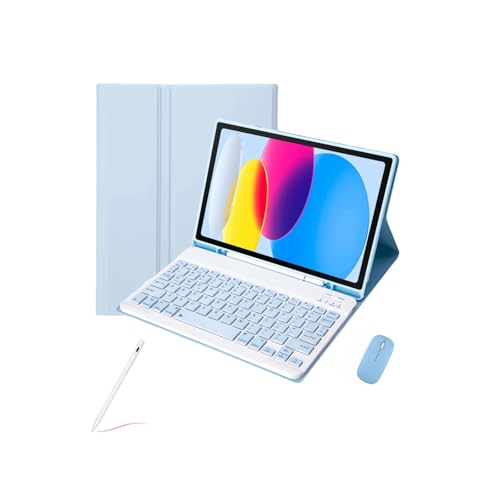 Étui clavier pour Samsung Galaxy Tab S10 FE 2025 coque fine avec souris