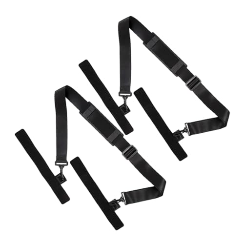 KOMBIUDA Fishing Rod Straps Belt Set 2 Pack Universal Rod Carrier Straps Nonslip Portable for Shoulder Tackle Carrying