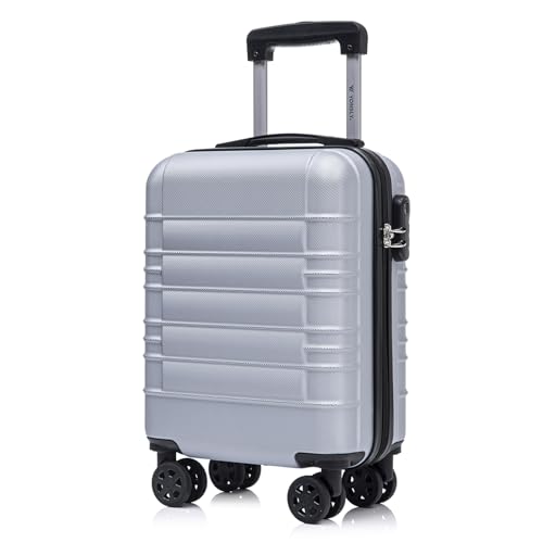 YONSLY Trolley Koffer Set, Reisekoffer, Rollkoffer Handgepäck, Kabinkoffer Suitcase, Gepäckset mit 360° Rollen, Hartschalenreisekoffer, Zahlenschloss, Gummigriff