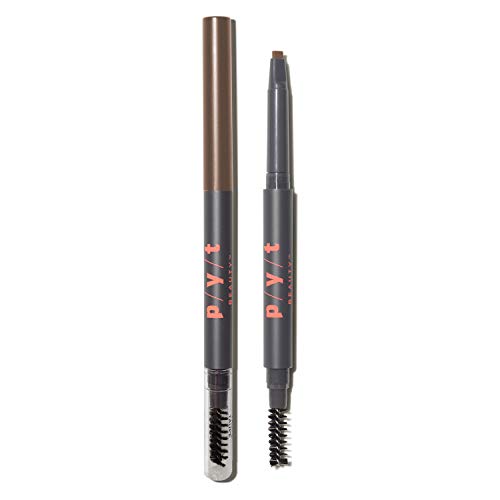 PYT Beauty Defining Brow Pencil, Taupe, For Light Brown, Gray & Red Hair, Hypoallergenic, Cruelty Free, 1 Count