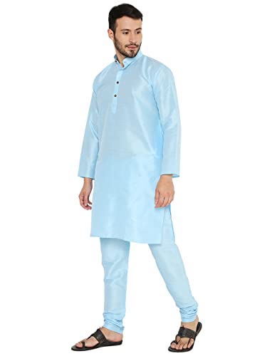 Image of Maharaja Banarasi Dupion Silk Kurta Pjama Set for Men
