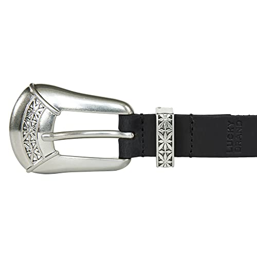 Image of Lucky Brand Women's Western Leather Belt | Classic | Fashion | Vintage | Buffalo Leather | Western-Inspired