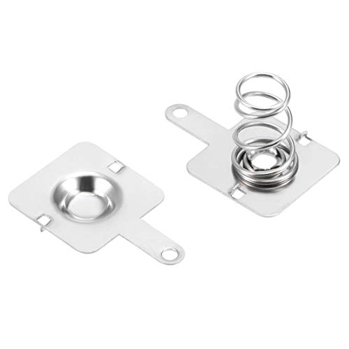 Ressorts de conversion négatifs positifs pour piles AA uxcell en acier robuste 12x12x0.3mm