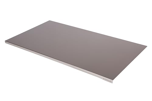 CECILUÌ Spianatoia Acciaio Inox per Impastare Tappetino Antiscivolo Tagliere da Cucina Professionale Varie Dimensioni Taglieri Pizza Piano Lavoro Tavoli Accessori Pasticceria (85x57.3)
