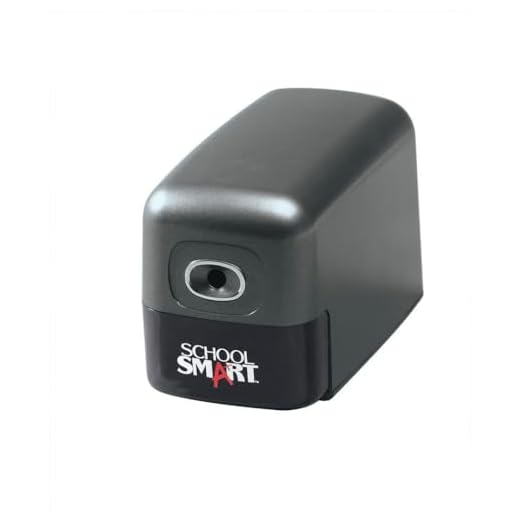 School Smart Electric Pencil Sharpener, 5-1/2 x 3-3/4 x 7-3/4 Inches