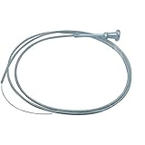 1 PC Stainless Steel 6 Foot Choke Cable With Chrome Knob Fits Most Carburetor Applications With Manual Chokes Hot Rods Fits Chevy, Ford & Mopar