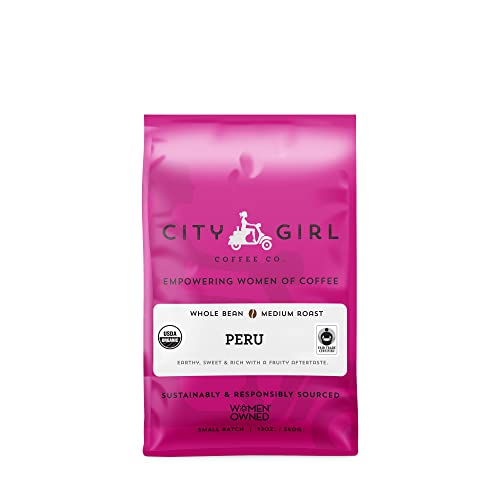 Café Orgánico City Girl Peru En Grano Tostado Medio 12 oz miniatura 1