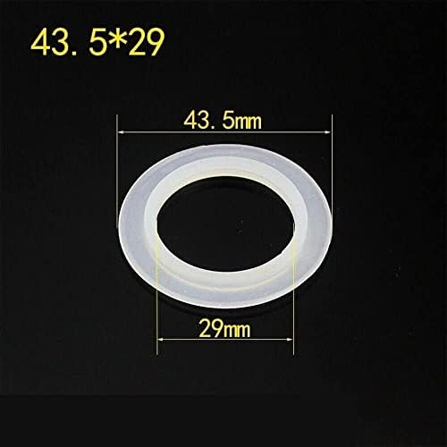 1pc Silicone Ring Gasket Replacement for Bathtub Sink Pop Up Plug Cap Washer Seal (43.5mm x 29mm), Translucent - Image 2