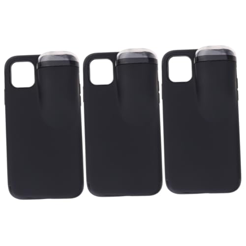 Coque écouteurs TPU noir HEMOTON lot de 3 étuis de protection élégants