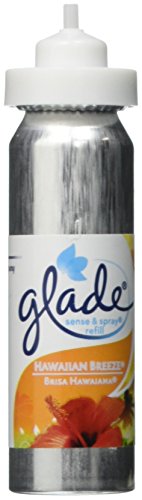 Glade Sense & Spray Automatic Air Freshener Refill, Hawaiian Breeze, 2 Ct, 0.86 oz