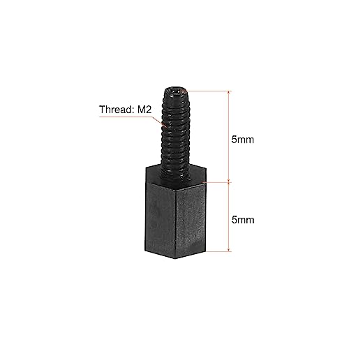PATIKIL M2 Nylon Hex Standoff Screws Nuts, 1Set/100Pack PCB Male Female Threaded Kit for Motherboards Computer Cases - Image 2