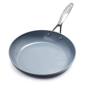 GreenPan Valencia Pro Hard Anodized Healthy Ceramic Nonstick 12″ Frying Pan Skillet, PFAS-Free, Induction, Dishwasher Safe, Oven Safe, Gray