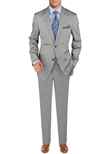 DTI BB Signature Italian Men's 2 Button Two Piece Suit Modern Fit Jacket Pant