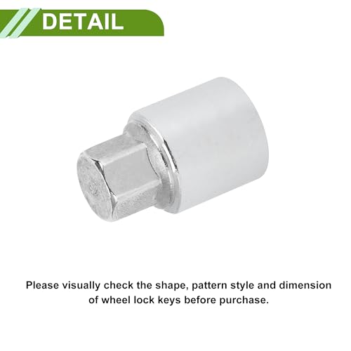 Image of Vehicle Wheel Lock Lugnut with Adapter for Toyota Wear-resistant Anti-theft Screw Nut Removal Key Socket Type C 1Set