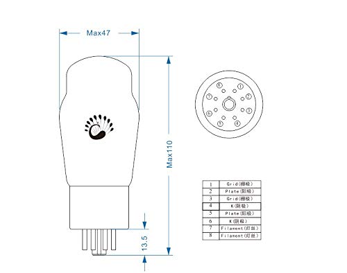Amazon.co.jp: PSVANE 6SN7 真空管 6N8P 6SN7GT との取り替え用