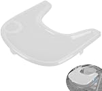 High Chair Tray Cover Compatible with Stokke Tripp Trapp Chair with Cup Holder - Smooth Surface and Strong Suction - Made with Food-Safe Plastic (BPA BPS BPF Lead Phthalate Free) - Clear