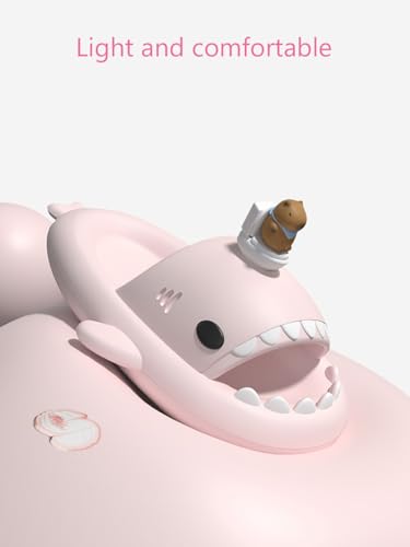 Capibara Shark Slides For Summer Thick Soled Material Couple EVA Capybara Shark Slippers4