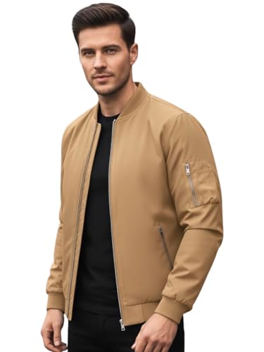 Image of MIA FASHION Jacket for Men Winter Wear Full Sleeves Jacket | Zipper Lightweight Jacket | Casual Bomber Regular Fit