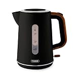 Tower T10037BLK Jug Kettle with Rapid Boil, 1.7L, 3000W, Black